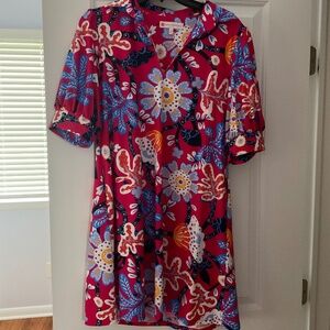 Jude Connally  Emerson Dress size Small in Abstract Seaside Berry.